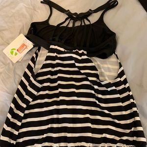 Next brand workout top, NWT, built in shelf bra